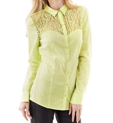 Guess bluse m gelb - bluse,,